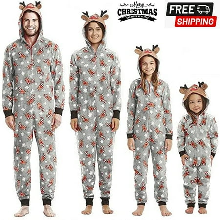 Gueuusu Christmas Pajamas For Family - Family Christmas PJs Matching Sets Elk Print Hooded Long Sleeve Jumpsuit
Gueuusu Christmas Pajamas For Family - Family Christmas PJs Matching Sets Elk Print Hooded Long Sleeve Jumpsuit