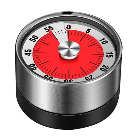 Cooking Timer Clear Scale Mechanical Stainless Magnetic Alarming Unpowered Sound Timer Timer Countdown Kitchen Steel Alarm Cooking for Kitchen
Cooking Timer Clear Scale Mechanical Stainless Magnetic Alarming Unpowered Sound Timer Timer Countdown Kitchen Steel Alarm Cooking for Kitchen