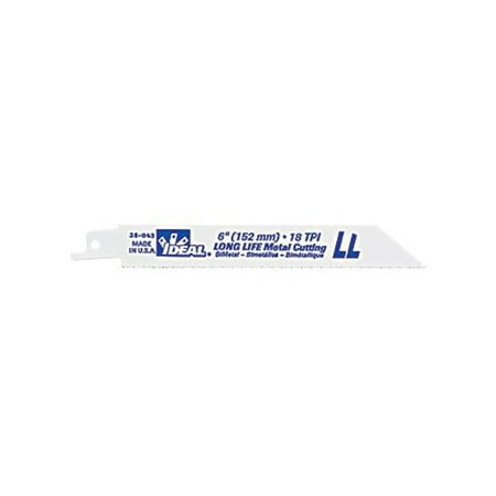 Ideal 36-043 Long-Life Metal Cutting Reciprocating Blade 6 x 3-4 x .0