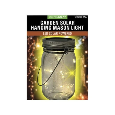 Kole Imports GE932-4 Hanging Glass Jar Filled with Solar Power Twinkle Lights - Pack of 4
Kole Imports GE932-4 Hanging Glass Jar Filled with Solar Power Twinkle Lights - Pack of 4