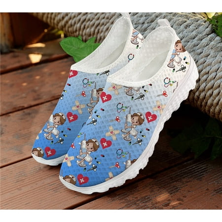 Woman Flats Slip On Sneakers Cute Cartoon Nurse/Doctor/Hospital Print Mesh Nursing Shoes for Women Loafers Summer Casual Shoes
Woman Flats Slip On Sneakers Cute Cartoon Nurse/Doctor/Hospital Print Mesh Nursing Shoes for Women Loafers Summer Casual Shoes