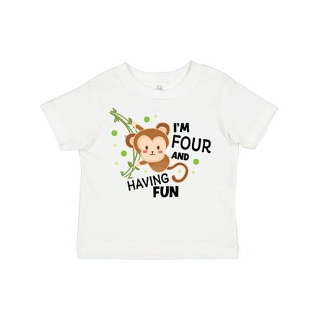 Inktastic I m Four and Having Fun with Monkey Gift Toddler Boy or Toddler Girl T-Shirt
Inktastic I m Four and Having Fun with Monkey Gift Toddler Boy or Toddler Girl T-Shirt