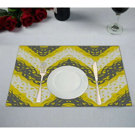 ECZJNT Multicolor brushed zigzag line texture spring summer Placemat Table Mat Cup Mat 12x18 inch Set of 2
ECZJNT Multicolor brushed zigzag line texture spring summer Placemat Table Mat Cup Mat 12x18 inch Set of 2