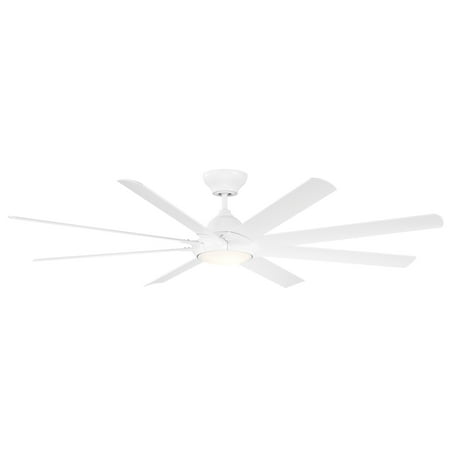 Hydra Indoor and Outdoor 8-Blade Smart Ceiling Fan 80in Matte White with 3000K LED Light Kit and Wall Control
Hydra Indoor and Outdoor 8-Blade Smart Ceiling Fan 80in Matte White with 3000K LED Light Kit and Wall Control