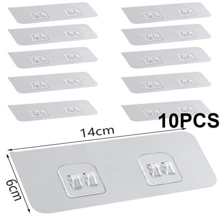 10 pieces of transparent and strong self-adhesive door wall hooks for kitchen bathroom heavy load hanger
10 pieces of transparent and strong self-adhesive door wall hooks for kitchen bathroom heavy load hanger