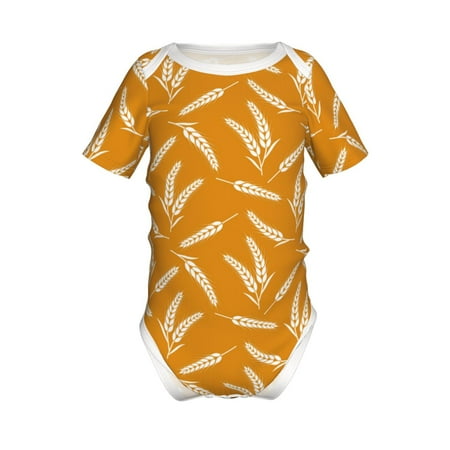 Adobk Autumn Orange Wheat Print Baby Climbing Clothes Jumpsuit Rompers Classic Rompers Child Short sleeve Bodysuits-12 Months
Adobk Autumn Orange Wheat Print Baby Climbing Clothes Jumpsuit Rompers Classic Rompers Child Short sleeve Bodysuits-12 Months