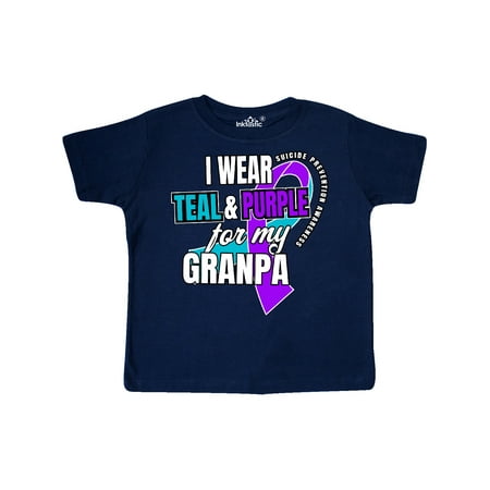 Inktastic Suicide Prevention I Wear Teal and Purple for My Granpa Gift Toddler Boy or Toddler Girl T-Shirt
Inktastic Suicide Prevention I Wear Teal and Purple for My Granpa Gift Toddler Boy or Toddler Girl T-Shirt