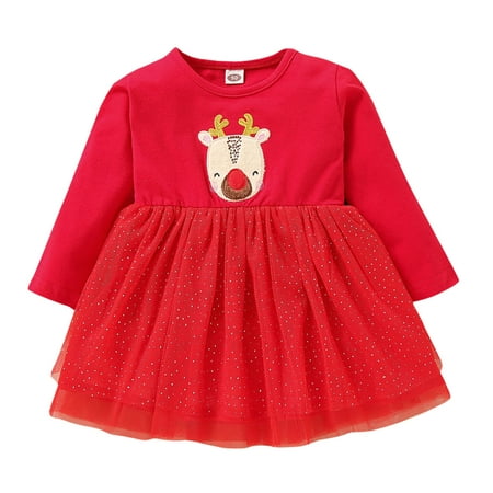 Girls Fashion Dresses Girls Child Long Sleeve Deer Prints Tulle Dresses Toddler Princess Dress
Girls Fashion Dresses Girls Child Long Sleeve Deer Prints Tulle Dresses Toddler Princess Dress