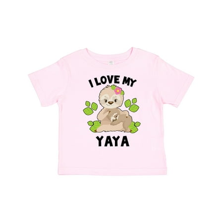 Inktastic Cute Sloth I Love My Yaya with Green Leaves Gift Toddler Boy or Toddler Girl T-Shirt
Inktastic Cute Sloth I Love My Yaya with Green Leaves Gift Toddler Boy or Toddler Girl T-Shirt