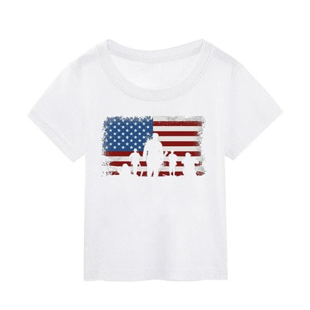 ZMHEGW Boy and Girl Summer Independence Day Printed Short Sleeved Top Worn Over Toddler Boys Girls T Shirts
ZMHEGW Boy and Girl Summer Independence Day Printed Short Sleeved Top Worn Over Toddler Boys Girls T Shirts