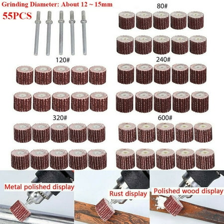 RANMEI 50pcs Flap Wheel Sanding Sandpaper Polish Disc For Rotary Tool 80-600 Grit
RANMEI 50pcs Flap Wheel Sanding Sandpaper Polish Disc For Rotary Tool 80-600 Grit