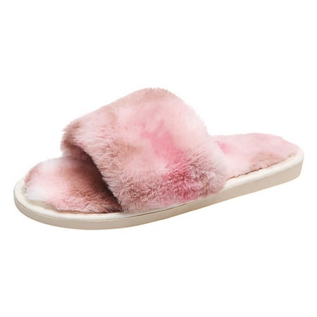 Slippers for Women Women S Fashion Round Toe Flat Leopard Print Large Size Plush Casual Slippers Womens Slippers Furry Pink 41
Slippers for Women Women S Fashion Round Toe Flat Leopard Print Large Size Plush Casual Slippers Womens Slippers Furry Pink 41