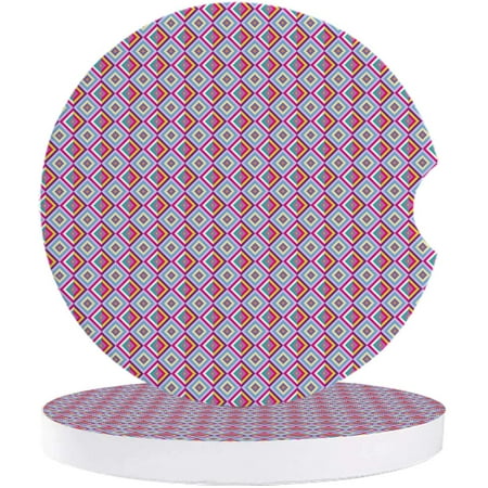 FMSHPON Rhombus Plaid Geometric Pattern Set of 6 Car Coaster for Drinks Absorbent Ceramic Stone Coasters Cup Mat with Cork Base for Home Kitchen Room Coffee Table Bar Decor
FMSHPON Rhombus Plaid Geometric Pattern Set of 6 Car Coaster for Drinks Absorbent Ceramic Stone Coasters Cup Mat with Cork Base for Home Kitchen Room Coffee Table Bar Decor
