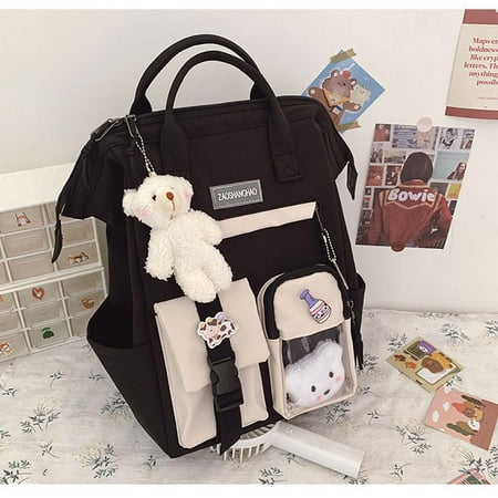 Worallymy Solid Color Backpack Women Waterproof Candy Colors Backpacks with Badge Pendant Nylon Travel Bag for School Daily
Worallymy Solid Color Backpack Women Waterproof Candy Colors Backpacks with Badge Pendant Nylon Travel Bag for School Daily