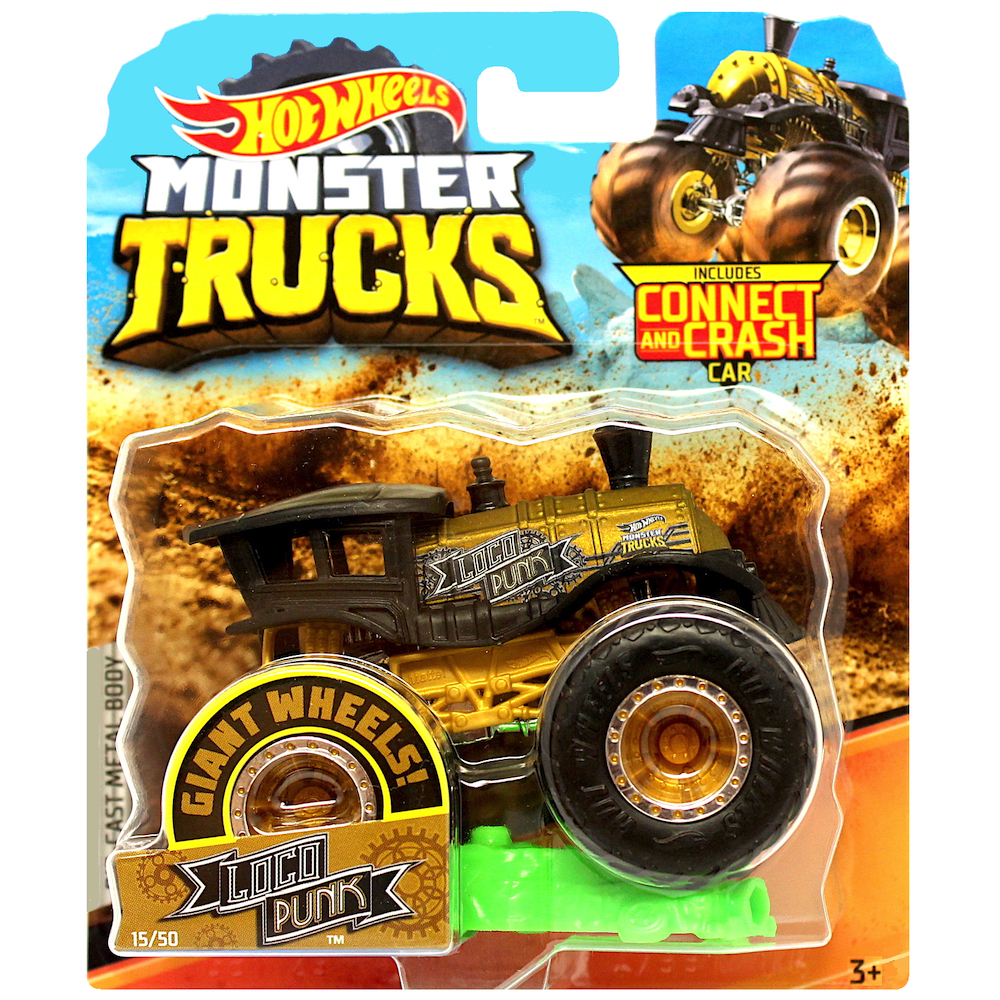 Loco Punk Giant Wheels Monster Jam Monster Trucks With Recrushable Car
