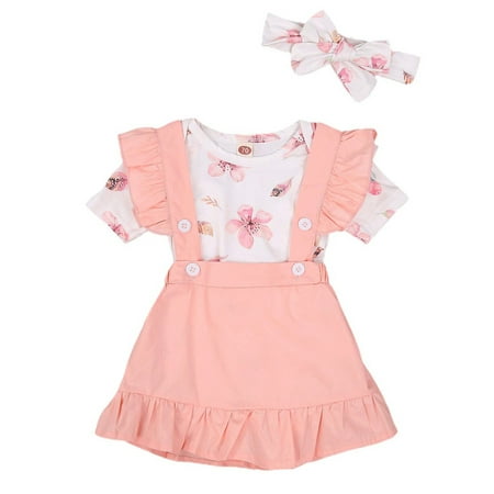 Maxcozy Newborn Baby Girls Flowers Bodysuit + Suspender Skirt + Headband Summer Clothes Outfits 0-18M
Maxcozy Newborn Baby Girls Flowers Bodysuit + Suspender Skirt + Headband Summer Clothes Outfits 0-18M