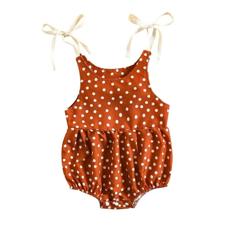 Sunisery Toddler Infant Baby Girls Romper Lacing Spaghetti Straps Flower Dots Print Casual Daily Summer Bodysuit Brown Dots 3-6 Months
Sunisery Toddler Infant Baby Girls Romper Lacing Spaghetti Straps Flower Dots Print Casual Daily Summer Bodysuit Brown Dots 3-6 Months