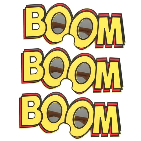 HOMEMAXS 3pcs Boom Style Funny Party Glasses Party Props Party Decorations Party Eyeglasses
HOMEMAXS 3pcs Boom Style Funny Party Glasses Party Props Party Decorations Party Eyeglasses