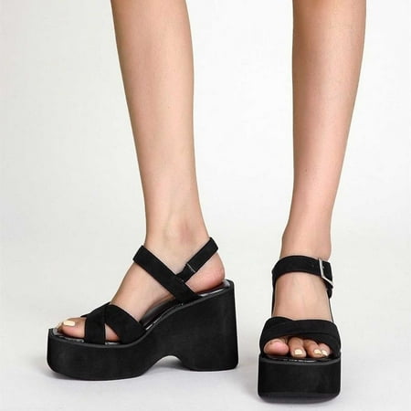 Cethrio Women s Platform Footbed Sandals- on Clearance Beach Slides Sandal Platform Wedge Wide Width Black Dressy Sandals/ Slides Size 6
Cethrio Women s Platform Footbed Sandals- on Clearance Beach Slides Sandal Platform Wedge Wide Width Black Dressy Sandals/ Slides Size 6