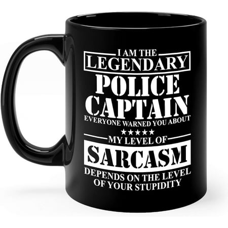 Police Captain Mug Gifts 11oz Black Ceramic Coffee Cup Police Captain Sarcasm Mug
Police Captain Mug Gifts 11oz Black Ceramic Coffee Cup Police Captain Sarcasm Mug