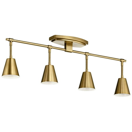 Kichler Sylvia 4-Light Brushed Natural Brass Track Fixture
