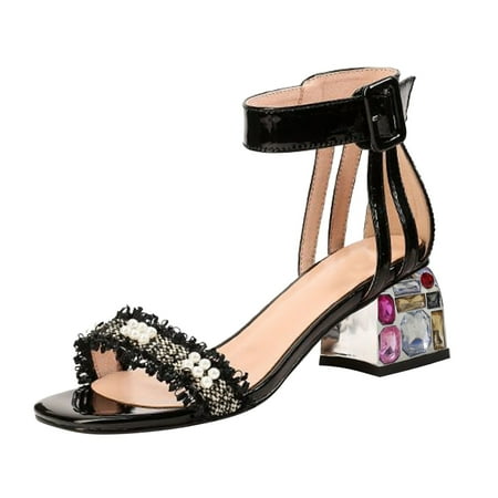 B91xZ Women s Sandals Breathable Fashion Women s Shoes Bling Toe Round Sandals Casual Slip On Women s Sandals Black Size 7
B91xZ Women s Sandals Breathable Fashion Women s Shoes Bling Toe Round Sandals Casual Slip On Women s Sandals Black Size 7