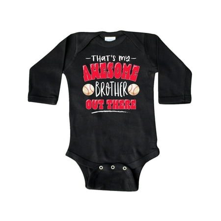 Inktastic That s My Awesome Brother Out There with Baseballs Gift Baby Boy or Baby Girl Long Sleeve Bodysuit
Inktastic That s My Awesome Brother Out There with Baseballs Gift Baby Boy or Baby Girl Long Sleeve Bodysuit