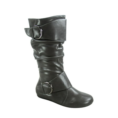 Zone 80 Women s Faux Leather Zipper Buckle Slouch Casual Flat Heel Mid Calf Round Toe Boots ( Grey 5.5)
Zone 80 Women s Faux Leather Zipper Buckle Slouch Casual Flat Heel Mid Calf Round Toe Boots ( Grey 5.5)