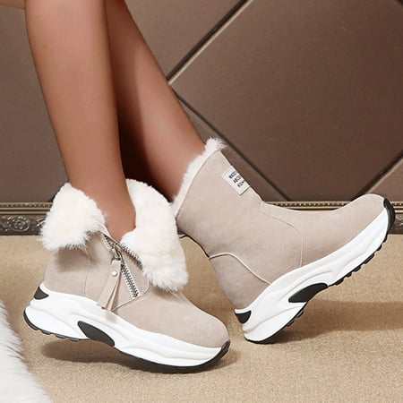 Gubotare Snow Boots Women Booties Low Kitten Heel Ankle Boots Pointed Toe Short Boots Dress Shoes Beige 7.5
Gubotare Snow Boots Women Booties Low Kitten Heel Ankle Boots Pointed Toe Short Boots Dress Shoes Beige 7.5