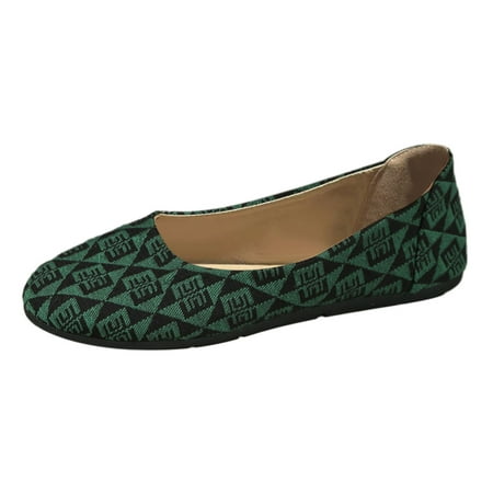Krdevn Walking Shoes Women Colour Blocking Round Head Printing Shallow Mouth Flat Bottom Casual Comfortable Big Size Single Shoes Casual Shoes -Green 40
Krdevn Walking Shoes Women Colour Blocking Round Head Printing Shallow Mouth Flat Bottom Casual Comfortable Big Size Single Shoes Casual Shoes -Green 40