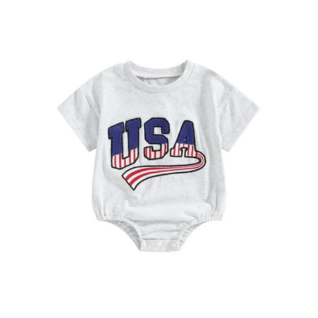 4th of July Newborn Infant Baby Girls Boys Independence Day Romper Short Sleeve Letters Summer Bodysuit
4th of July Newborn Infant Baby Girls Boys Independence Day Romper Short Sleeve Letters Summer Bodysuit