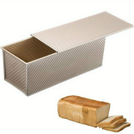 DEKAXID 1pc 2.2Lb Bread Pans Non-Stick Rectangle Pullman Loaf Pan With Lid 13‘‘ X 5‘‘ Long Loaf Pans For Baking Homemade Bread
DEKAXID 1pc 2.2Lb Bread Pans Non-Stick Rectangle Pullman Loaf Pan With Lid 13‘‘ X 5‘‘ Long Loaf Pans For Baking Homemade Bread