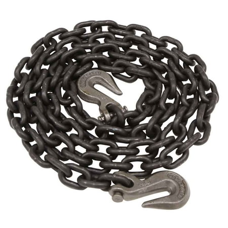 Tie Down Chain Assembly 3/8 x 10 w/ Clevis Grab Hooks - Grade 80