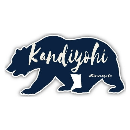 Kandiyohi Minnesota Souvenir 3x1.5-Inch Fridge Magnet Bear Design