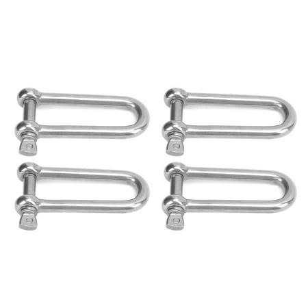 D Type Shackle Lengthen D Shackle 4PCS U Sling Screws Stainless Steel For Household Applications For Various Ships 8mm / 0.3in
D Type Shackle Lengthen D Shackle 4PCS U Sling Screws Stainless Steel For Household Applications For Various Ships 8mm / 0.3in
