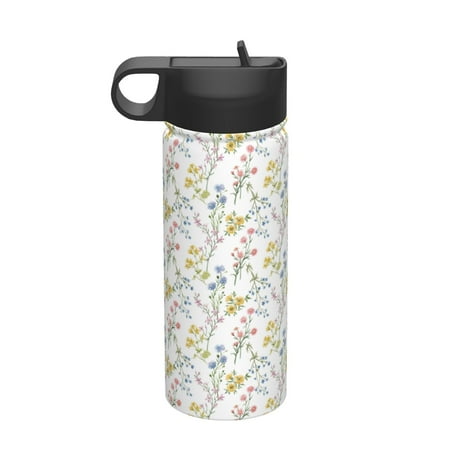 Salouo Floral Pattern 18 oz Water Bottle With Straw Stainless Steel Sports Water Cup Flask Wide Mouth Travel Thermal Mug for Home Office Car
Salouo Floral Pattern 18 oz Water Bottle With Straw Stainless Steel Sports Water Cup Flask Wide Mouth Travel Thermal Mug for Home Office Car