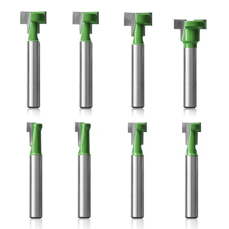 Hakkin 8pcs Keyhole Router Bit Set -1/4 Inch Shank T Slot Milling Cutters Set for Wood Hex Bolt Green 
Hakkin 8pcs Keyhole Router Bit Set -1/4 Inch Shank T Slot Milling Cutters Set for Wood Hex Bolt Green