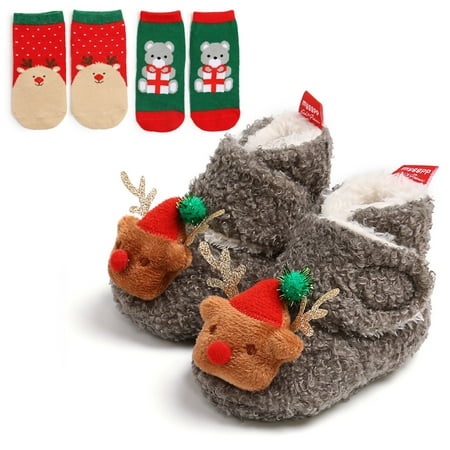 Leutsin Christmas Fleece Baby Shoes Shoes Socks Baby Shoes Soft Sole Toddler Shoes Warm Shoes
Leutsin Christmas Fleece Baby Shoes Shoes Socks Baby Shoes Soft Sole Toddler Shoes Warm Shoes