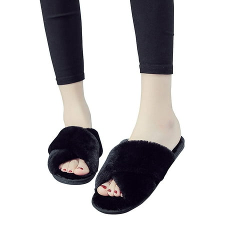 EAST TAMAKI Women Winter Cross Fluff Shoes Slippers Non-Slip Thermal Flat Shoes (40)
EAST TAMAKI Women Winter Cross Fluff Shoes Slippers Non-Slip Thermal Flat Shoes (40)