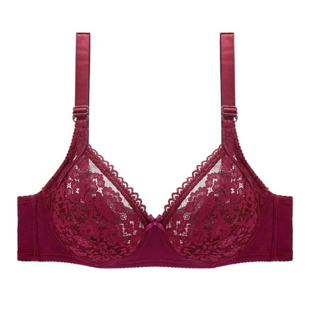 Akiihool Womens Plus Size Bras For Women Women s Underwire Microfiber T Shirt Full-Coverage Convertible Bra (Red 40) 
Akiihool Womens Plus Size Bras For Women Women s Underwire Microfiber T Shirt Full-Coverage Convertible Bra (Red 40)