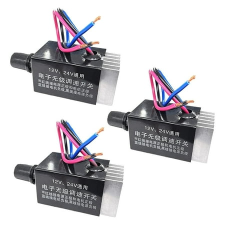 DC Motor Speed Controller 12V 24V 10A Electronic Stepless Switch for Car Truck Fan Heater Control Regulator
DC Motor Speed Controller 12V 24V 10A Electronic Stepless Switch for Car Truck Fan Heater Control Regulator
