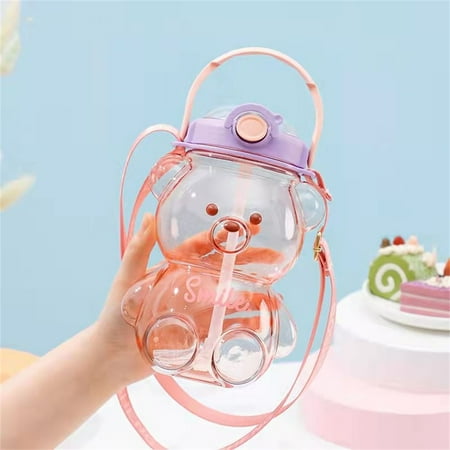 Outdoor Large Capacity 1000ML Outdoor Accessories with Straw Drinking Water Bottle Bear Water Cup Cartoon Water Bottle PINK
Outdoor Large Capacity 1000ML Outdoor Accessories with Straw Drinking Water Bottle Bear Water Cup Cartoon Water Bottle PINK