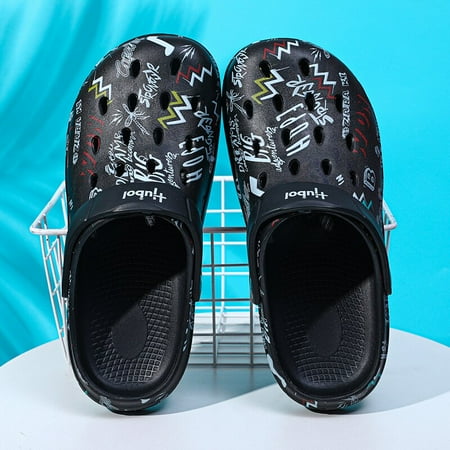 Men‘s Clogs Garden Shoes Letter Print Comfortable Slide Slippers Lightweight Hollow Out Sandals
Men‘s Clogs Garden Shoes Letter Print Comfortable Slide Slippers Lightweight Hollow Out Sandals