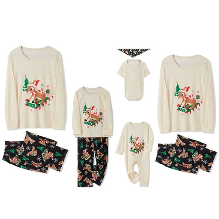 Imcute Christmas Family Matching Pajamas Set Long Sleeve Reindeer Print Tops Casual Pants Jammies Sleepwear
Imcute Christmas Family Matching Pajamas Set Long Sleeve Reindeer Print Tops Casual Pants Jammies Sleepwear