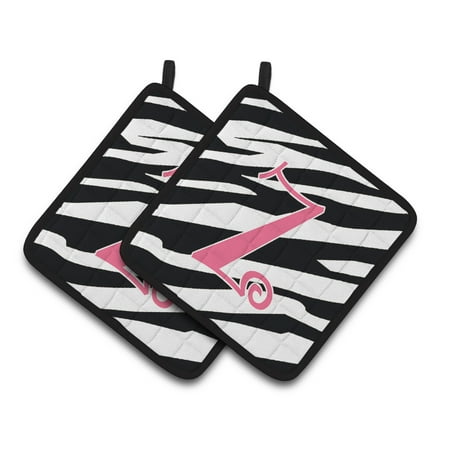 Carolines Treasures CJ1037-ZPTHD Letter Z Initial Zebra Stripe and Pink Pair of Pot Holders 7.5HX7.5W multicolor
Carolines Treasures CJ1037-ZPTHD Letter Z Initial Zebra Stripe and Pink Pair of Pot Holders 7.5HX7.5W multicolor