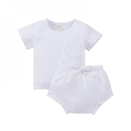 Elaydool 2Pcs Children s Sets Cute Solid Clor Short Sleeved T-shirt +Casual Shorts kids Clothing suits 0-5Years
Elaydool 2Pcs Children s Sets Cute Solid Clor Short Sleeved T-shirt +Casual Shorts kids Clothing suits 0-5Years