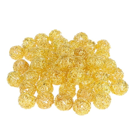 50pcs DIY Jewelry Accessory DIY Hollow-out Iron Wire Ball Pendants Bead Lantern Ball Earrings Pendant for Women Use Gold Size 14MM
50pcs DIY Jewelry Accessory DIY Hollow-out Iron Wire Ball Pendants Bead Lantern Ball Earrings Pendant for Women Use Gold Size 14MM