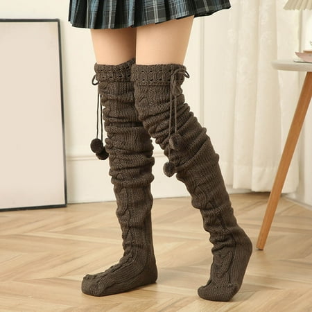 5 pair Women Autumn And Winter Solid Color Knit Over The Knee Stockings Color Random
5 pair Women Autumn And Winter Solid Color Knit Over The Knee Stockings Color Random