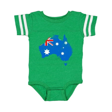 Inktastic Aussie Map Flag Gift Baby Boy or Baby Girl Bodysuit