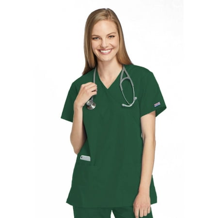 Cherokee Workwear Women s Scrubs Top Mock Wrap Tunic 4801